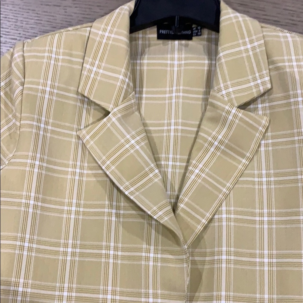 Yellow long blazer
